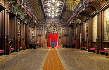 Brussels town hall: the gothic room