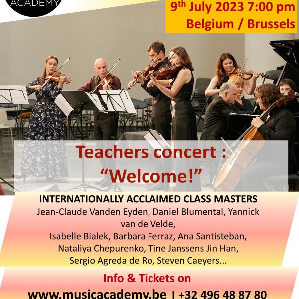Teachers’concert: welcome!
